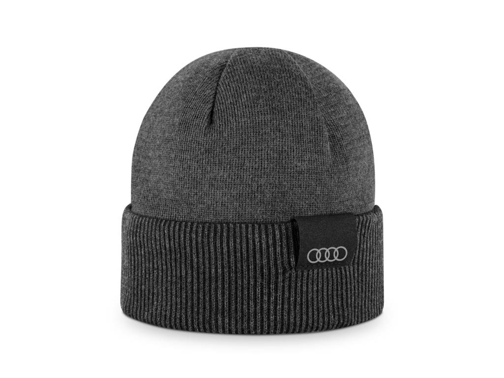 Audi - Inside Out Beanie Black Grey - Genuine Product