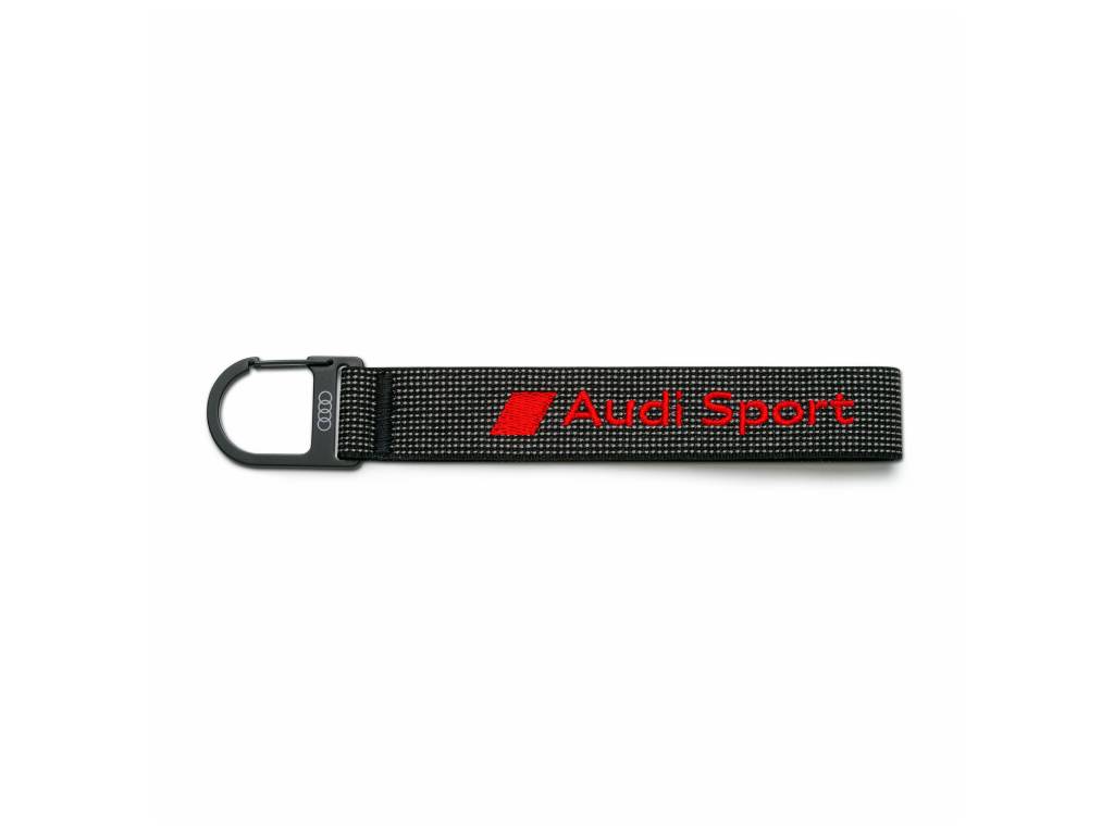 Audi - Sport Keyring Loop Black - Genuine Product