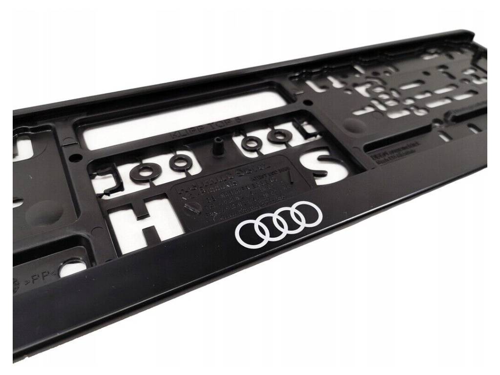 Audi - Number Plate Holder Black Euro Style - Genuine Product