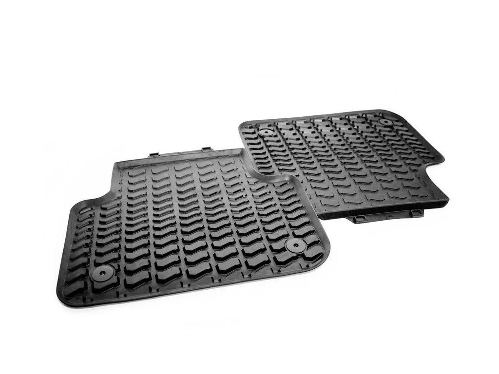 Audi - Q7 & Q8 Rear Rubber Mats (Secure Points) - Genuine Product