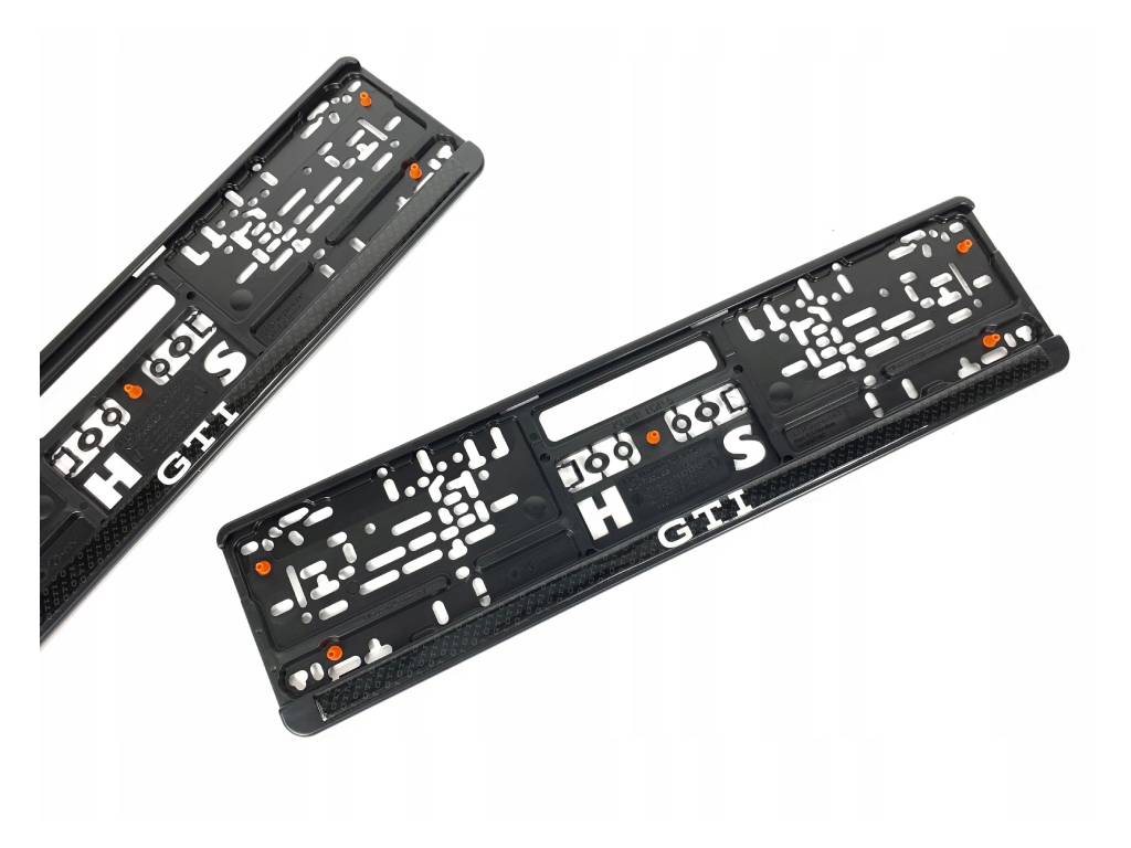 Volkswagen - Pair Of GTI Number Plate Holders Euro Style - Genuine Product