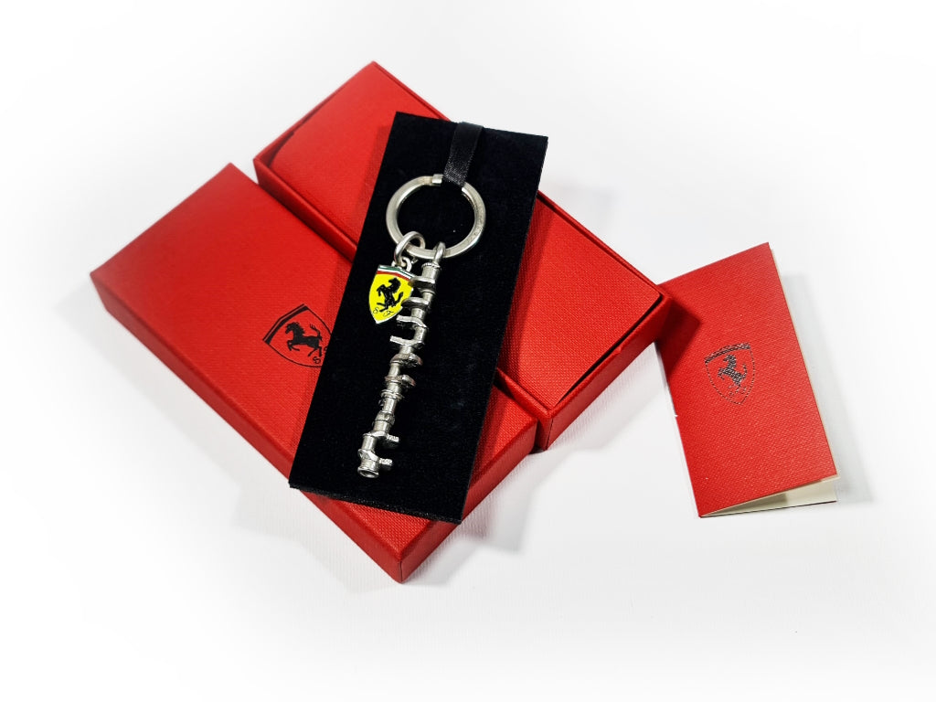 Ferrari - Steel Crankshaft Keyring Silver - Genuine Product