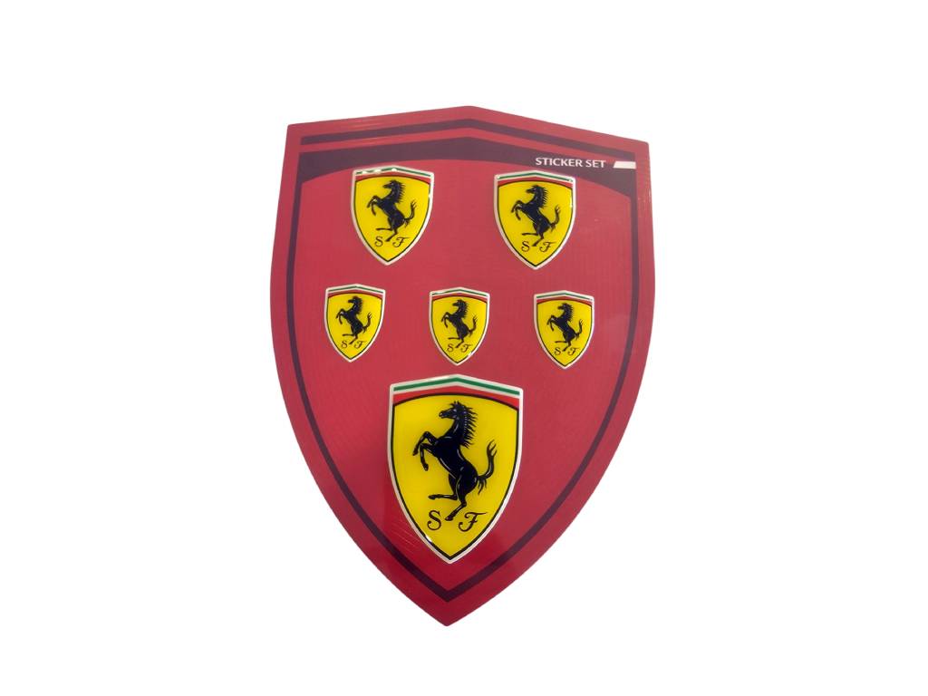Ferrari - Scudetto Sticker Set - Genuine Product