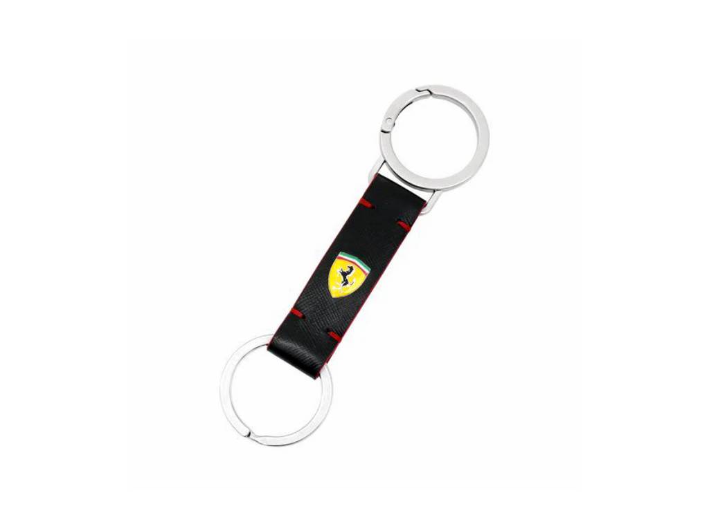 Ferrari - Evo Saffiano Keyring Black - Genuine Product