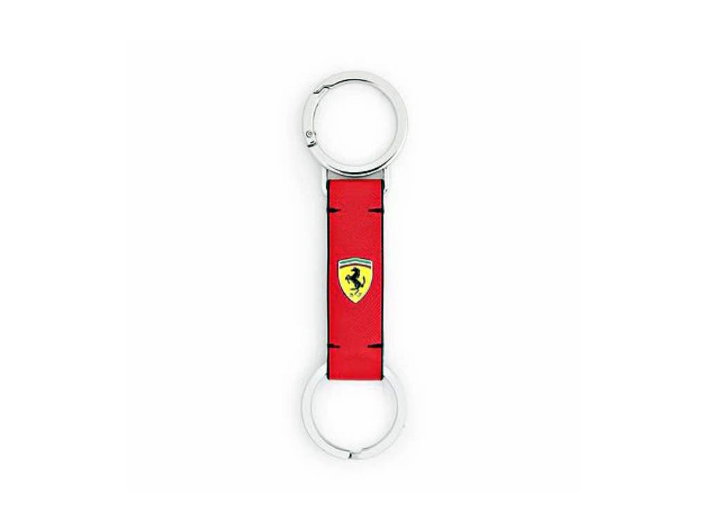 Ferrari - Evo Saffiano Keyring Red - Genuine Product