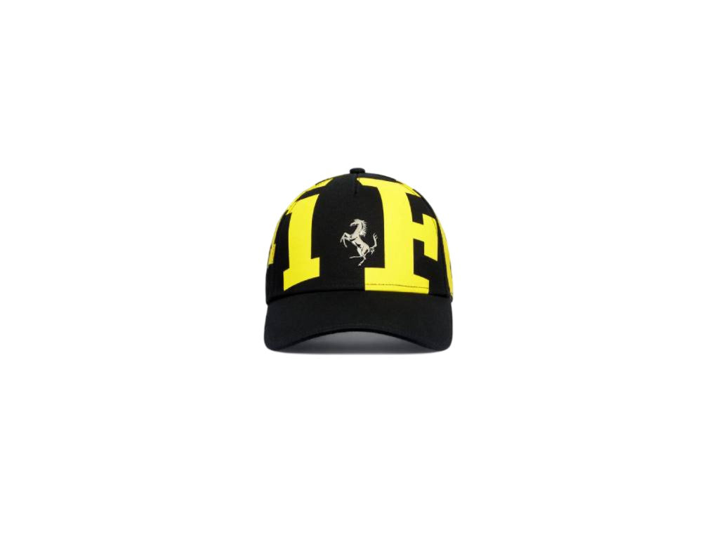 Ferrari - Logo Graphic Baseball Cap Black - Genuine Product