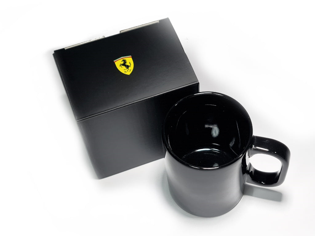 Ferrari - Porcelain Essential Mug 3D Shield Black - Genuine Product