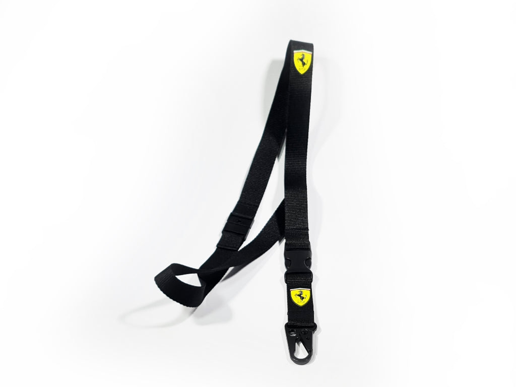 Ferrari - Scudetto Lanyard Black - Genuine Product