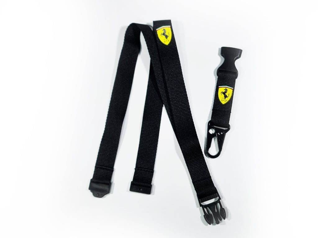 Ferrari - Scudetto Lanyard Black - Genuine Product