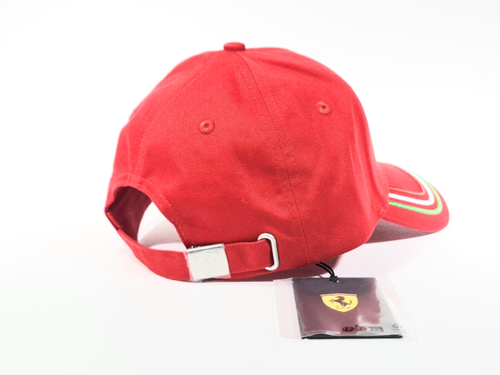 Ferrari - Italian Flag Livery Baseball Cap Red - Genuine Product