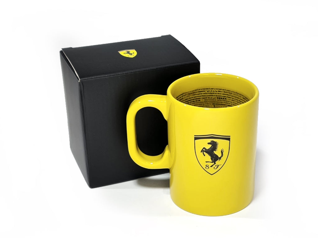 Ferrari - Porcelain Essential Mug 3D Shield Yellow - Genuine Product
