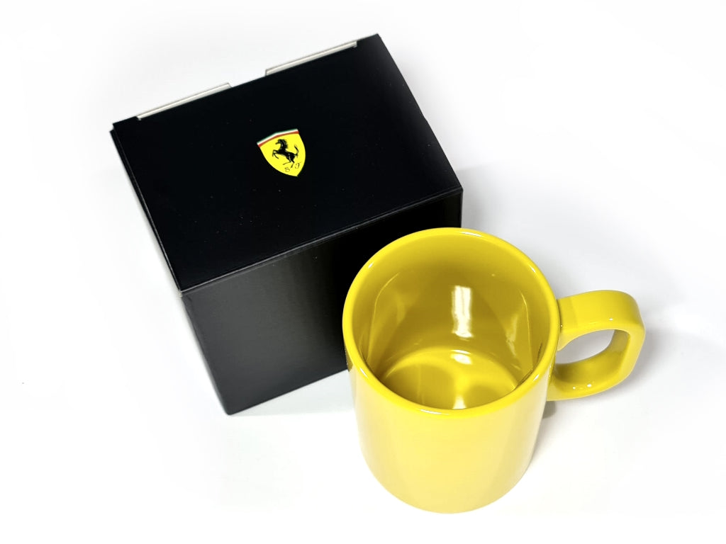 Ferrari - Porcelain Essential Mug 3D Shield Yellow - Genuine Product