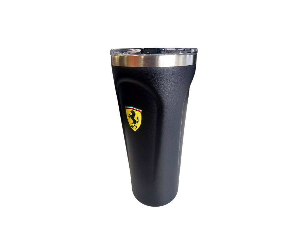 Ferrari - Black Thermal Travel Mug Stainless Steel - Genuine Product