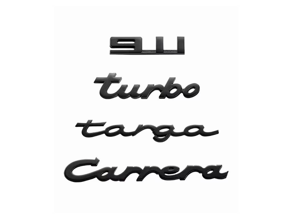 Porsche - Magnets Black Logo Set - Genuine Product