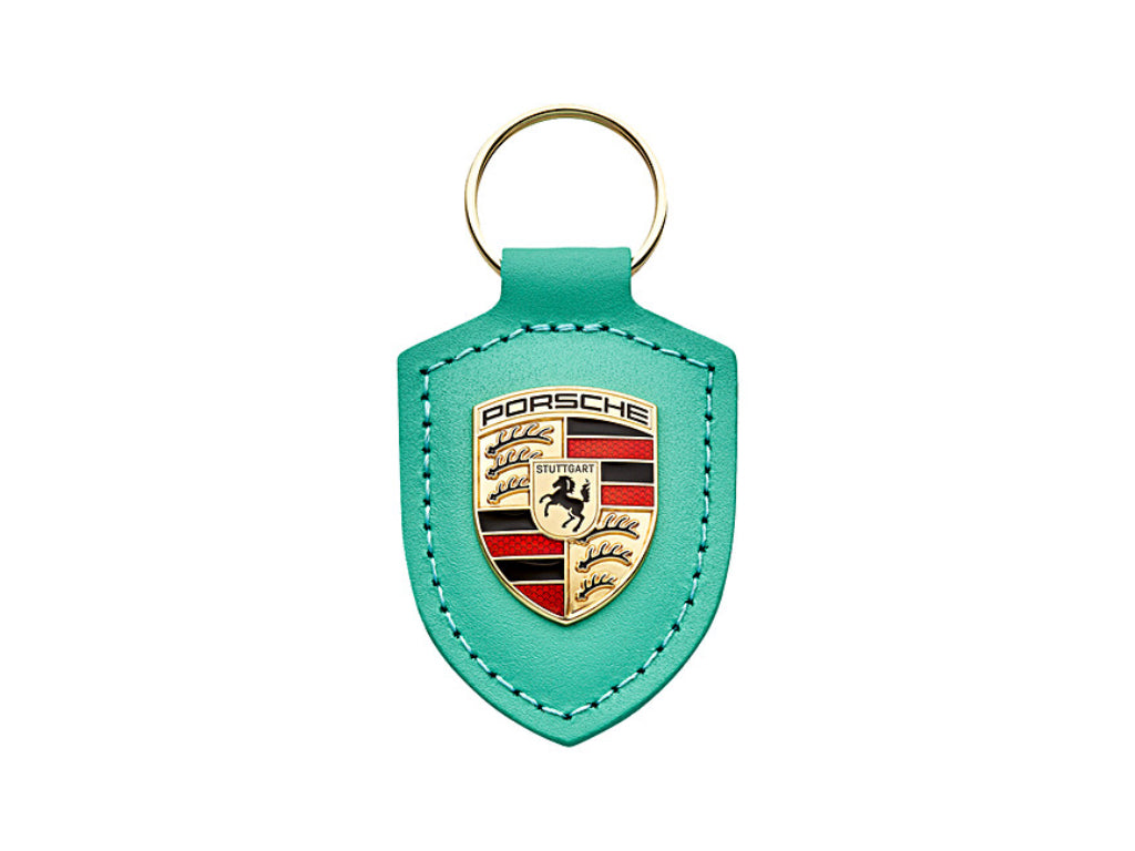Porsche - Key Tag Crest Mint Green Driven By Dreams - Genuine Product