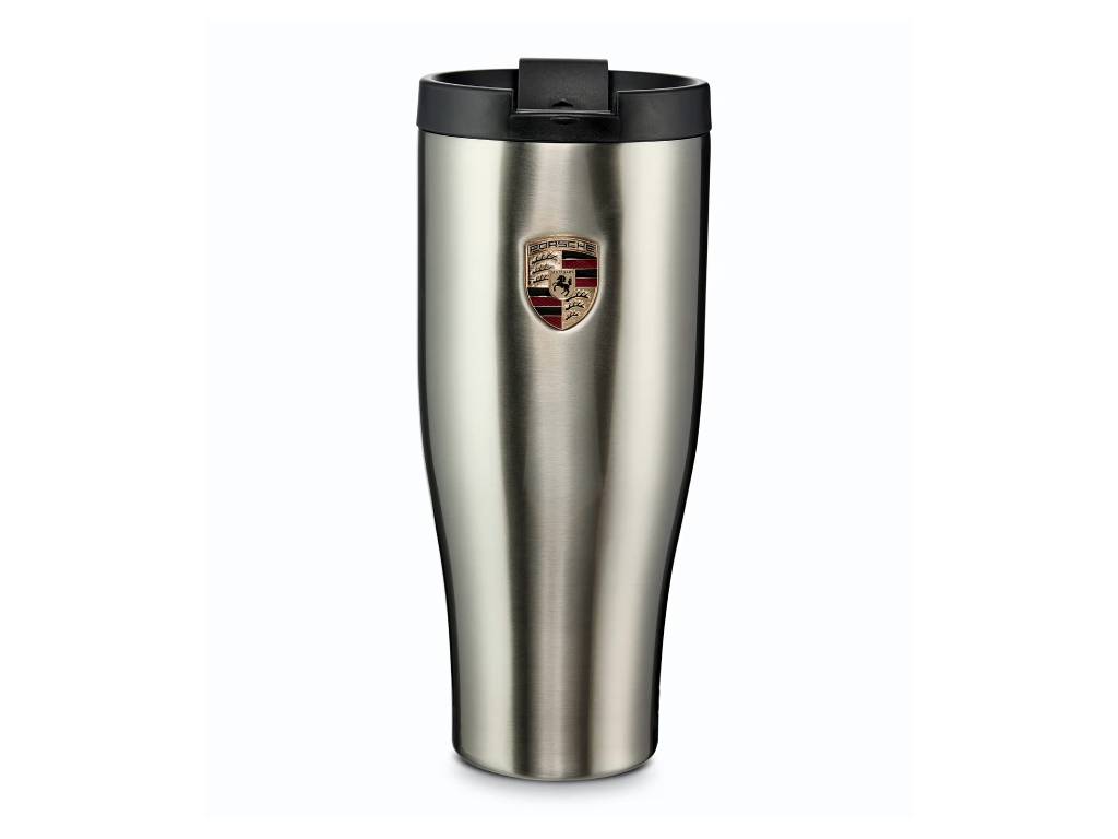 Porsche - Thermal Mug XL Stainless Steel Silver - Genuine Product
