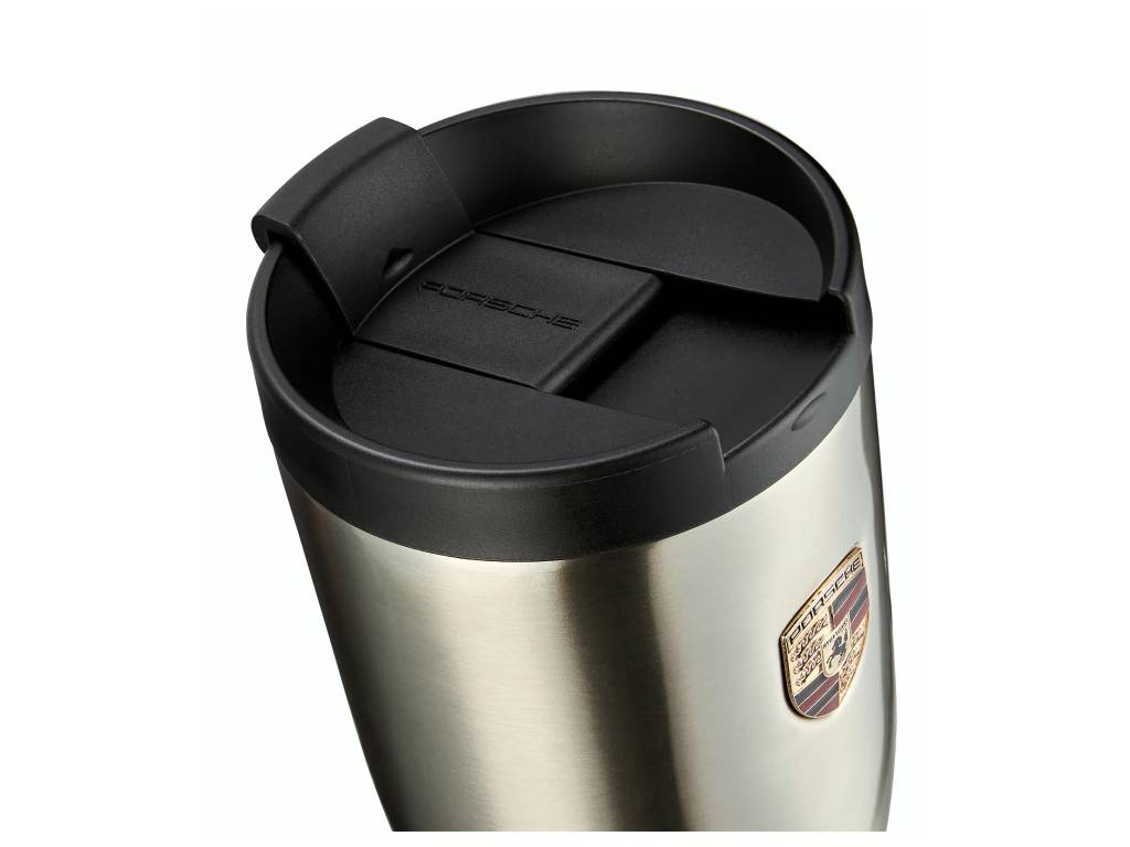 Porsche - Thermal Mug XL Stainless Steel Silver - Genuine Product