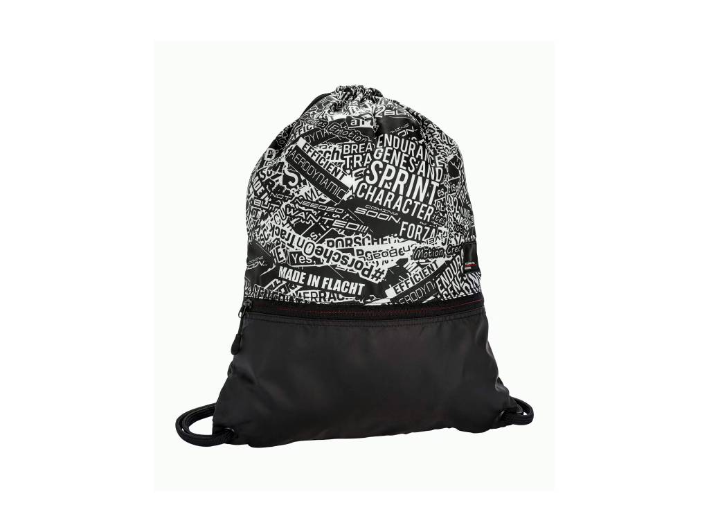 Porsche - Motorsport Gym Bag Black White - Genuine Product
