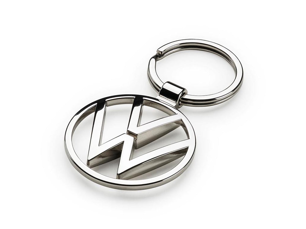 V Logo Signature Keyring