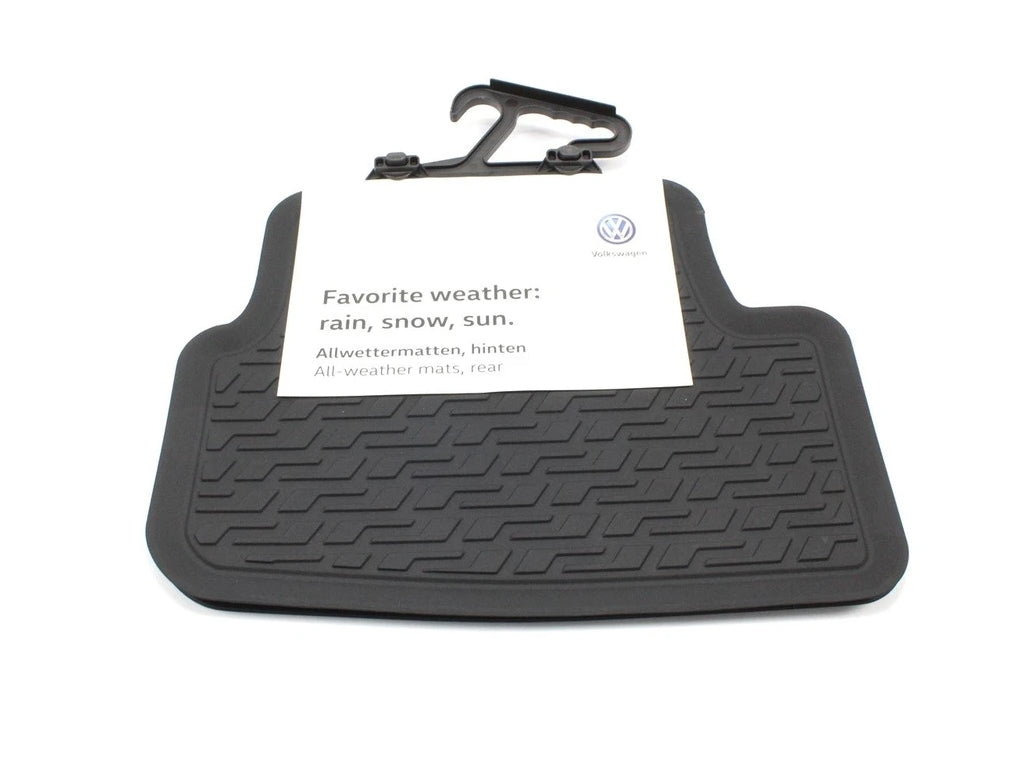 VW Polo Rubber Floor Mats Rear - Genuine Product
