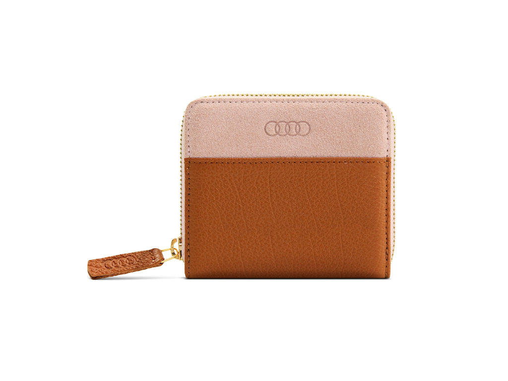 Audi - Wallet Leather Small Womens Rose Brown - Genuine Product