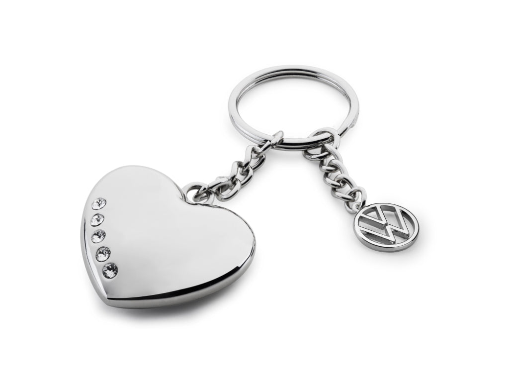 Volkswagen 3D Heart Keyring - Genuine Product