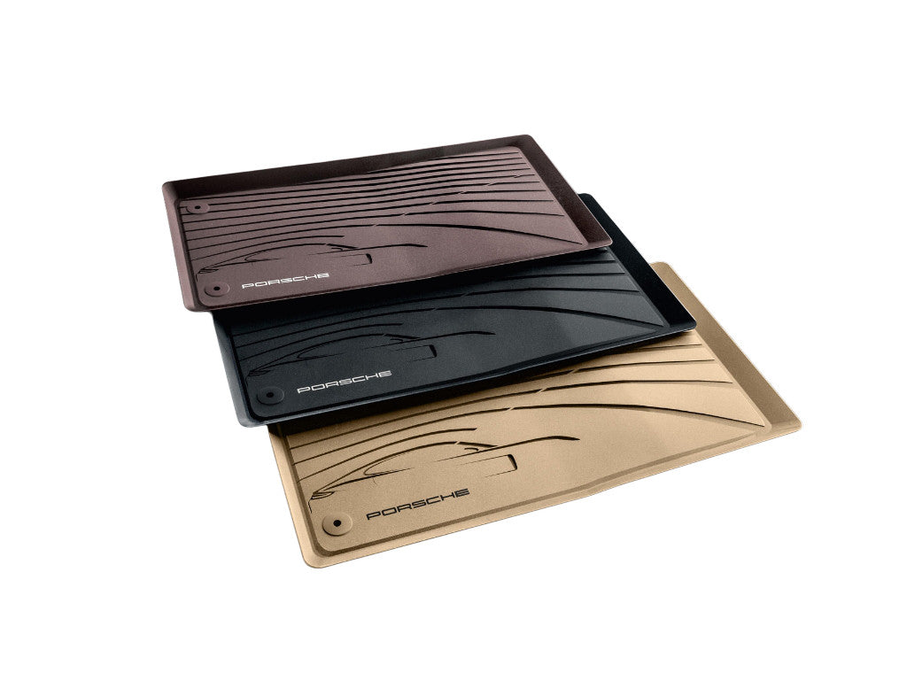 Porsche Panamera Full Rubber Mat Set  -  Licenced Product