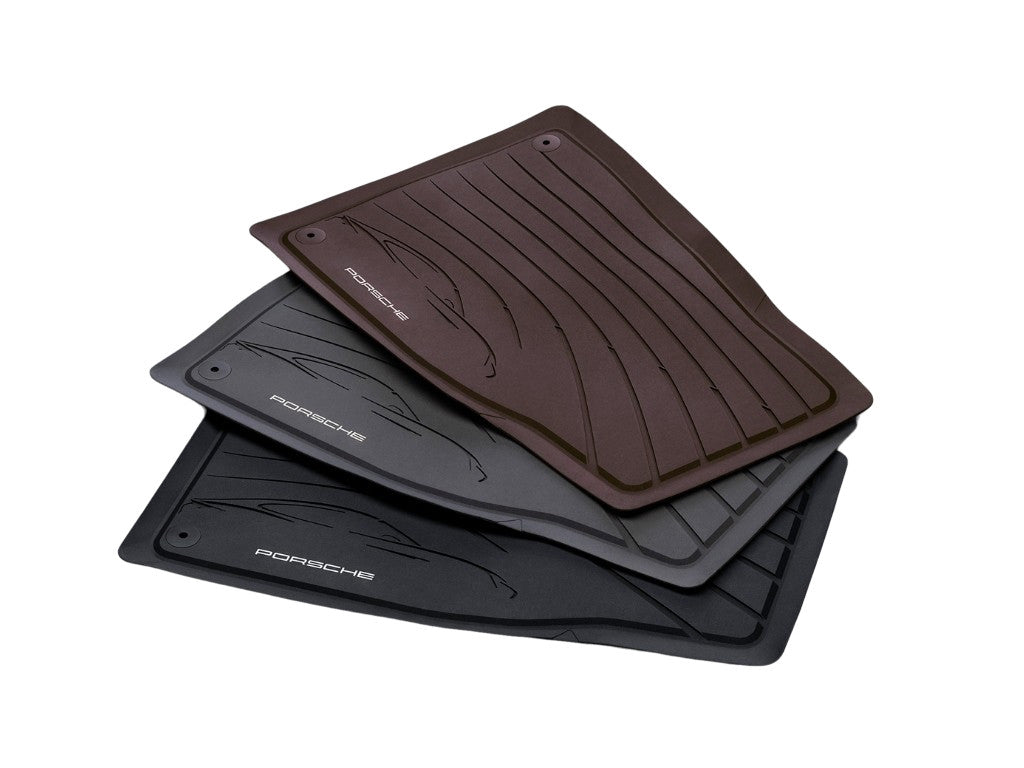 Porsche Taycan Full Rubber Mat Set - Genuine Product