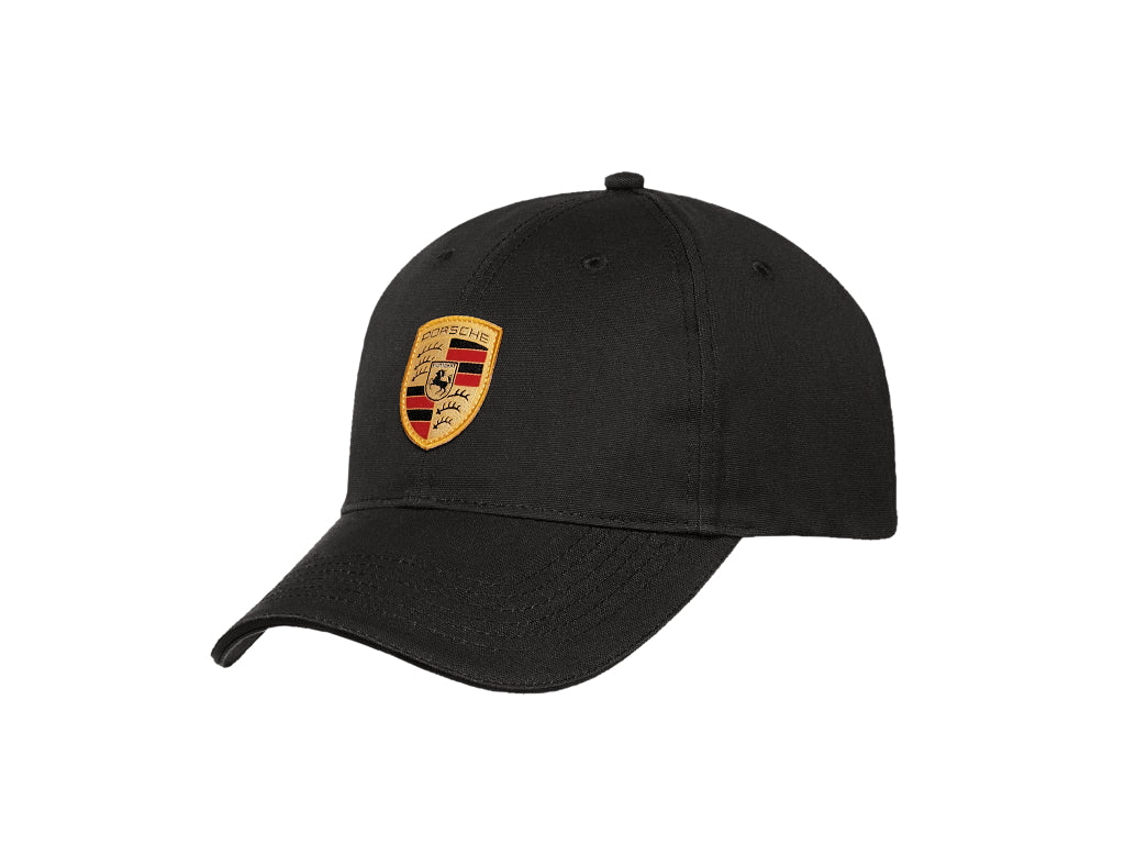 Porsche Baseball Cap Crest Black  -  Genuine Product