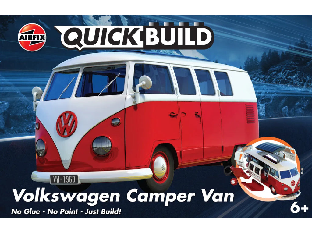 Volkswagen - AIRFIX Camper Van Red - Licenced Product
