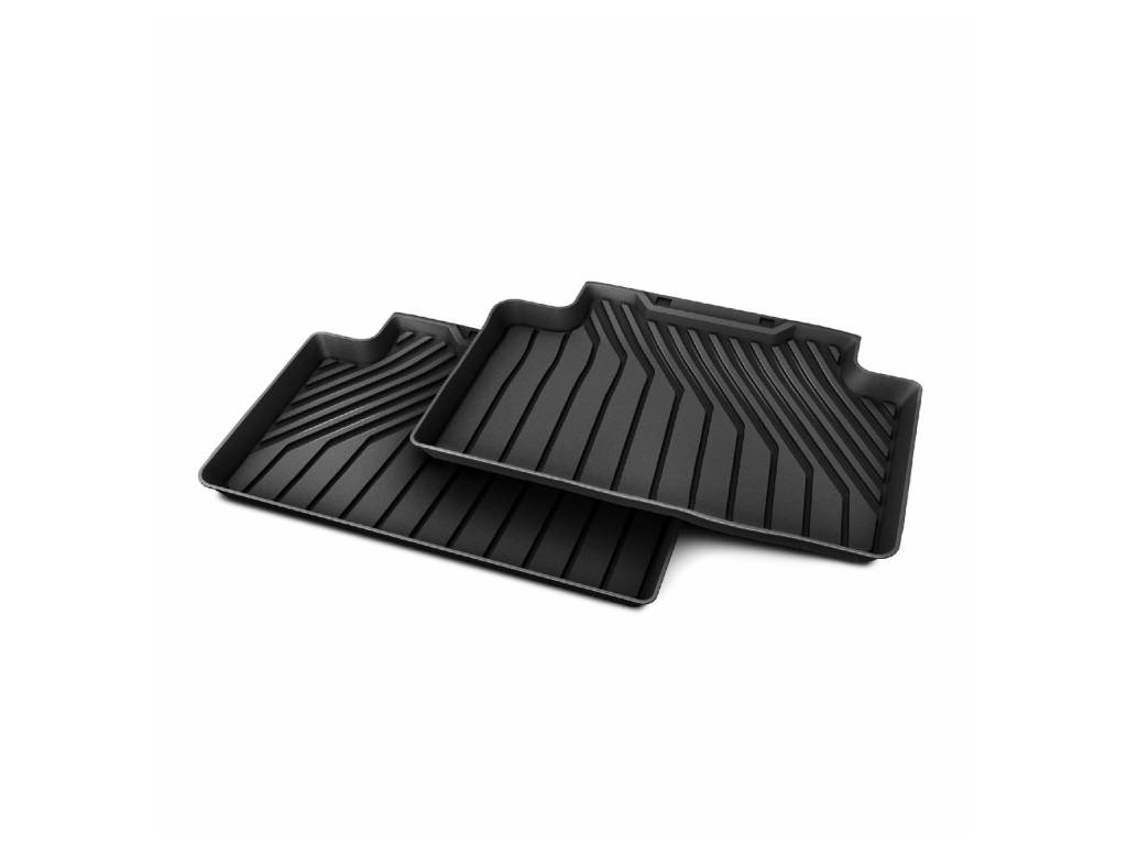 Audi - Q6 - Etron Rubber Mat Set Rear Black - Genuine Product