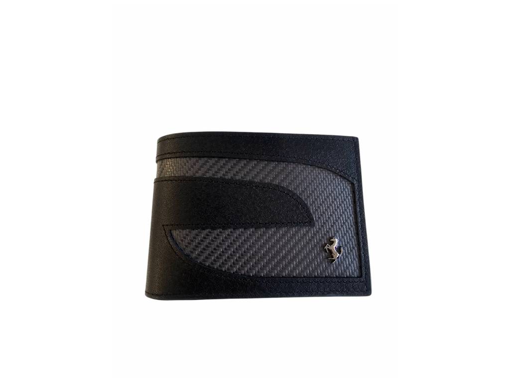 Ferrari - Horizontal Wallet Black Carbon - Genuine Product