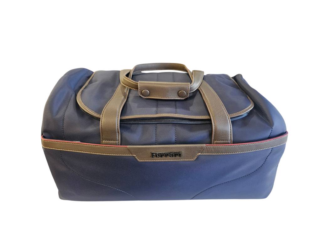 Ferrari - Duffle Bag Fabric And Leather - Genuine Product