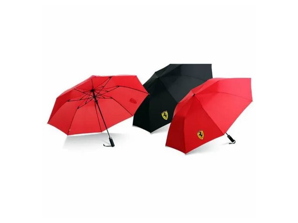 Ferrari - Scudetto Mini Umbrella Black - Genuine Product