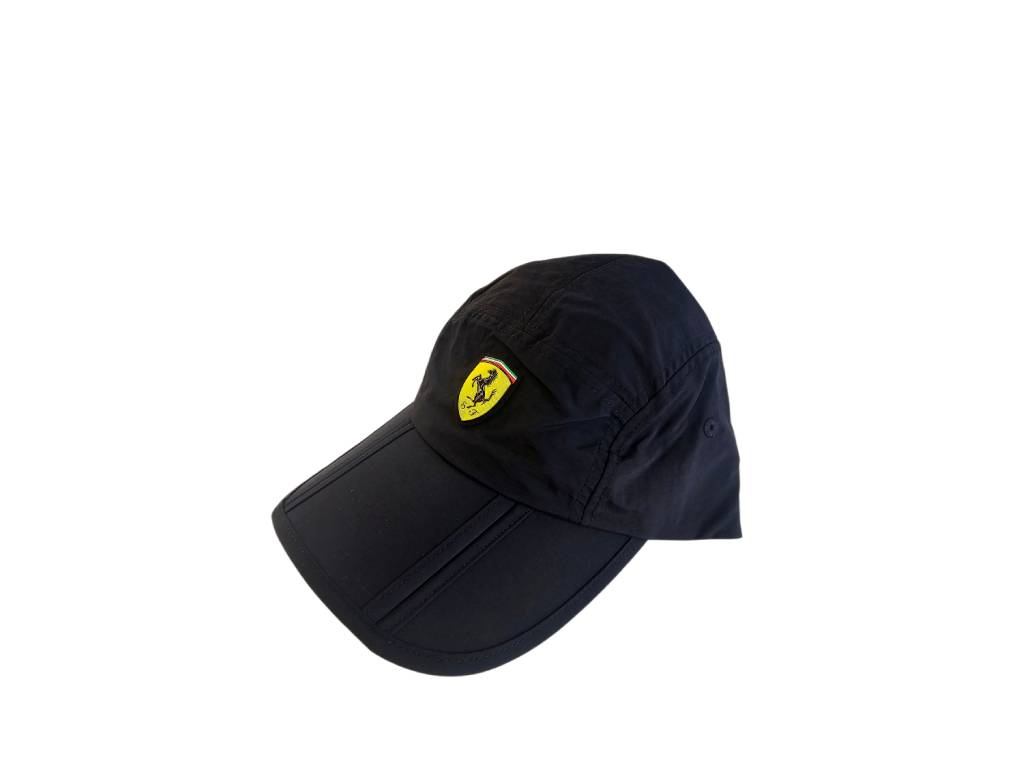 Ferrari - Fluid Foldable Baseball Cap Black Nylon - Licenced Product