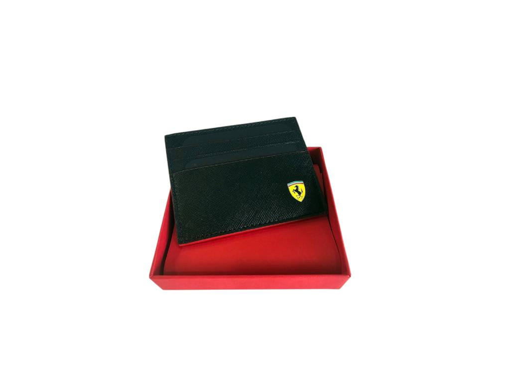 Ferrari - Saffiano Credit Card Holder Black - Licenced Product