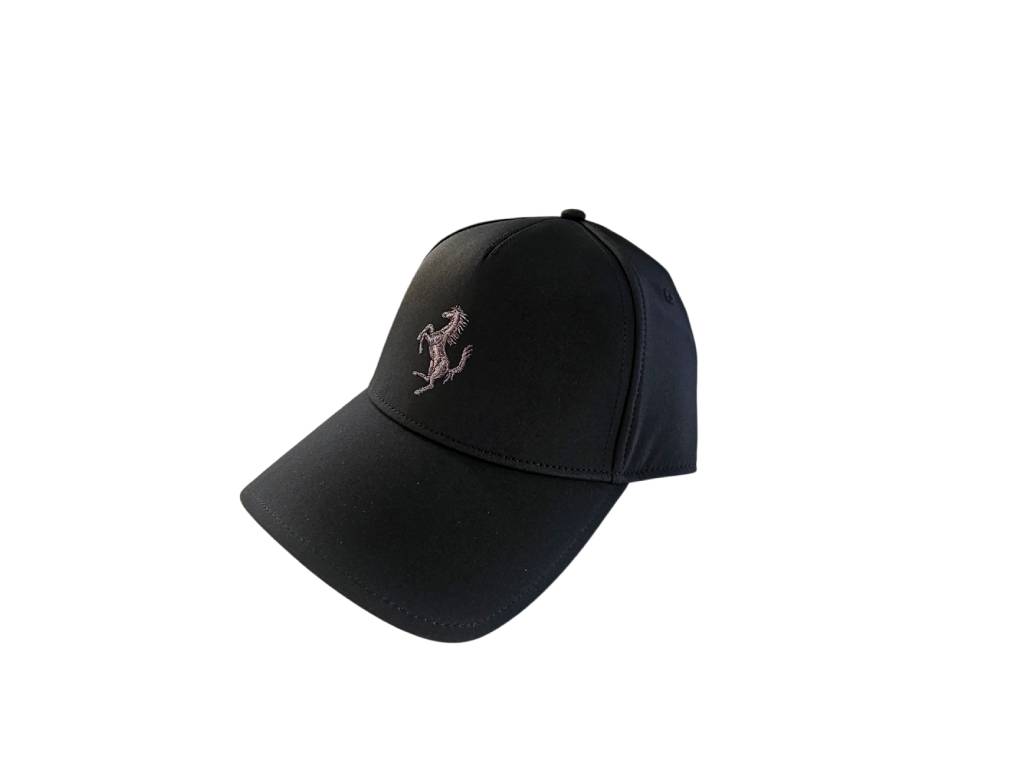 Ferrari - Black Embroided Cap - Genuine Product