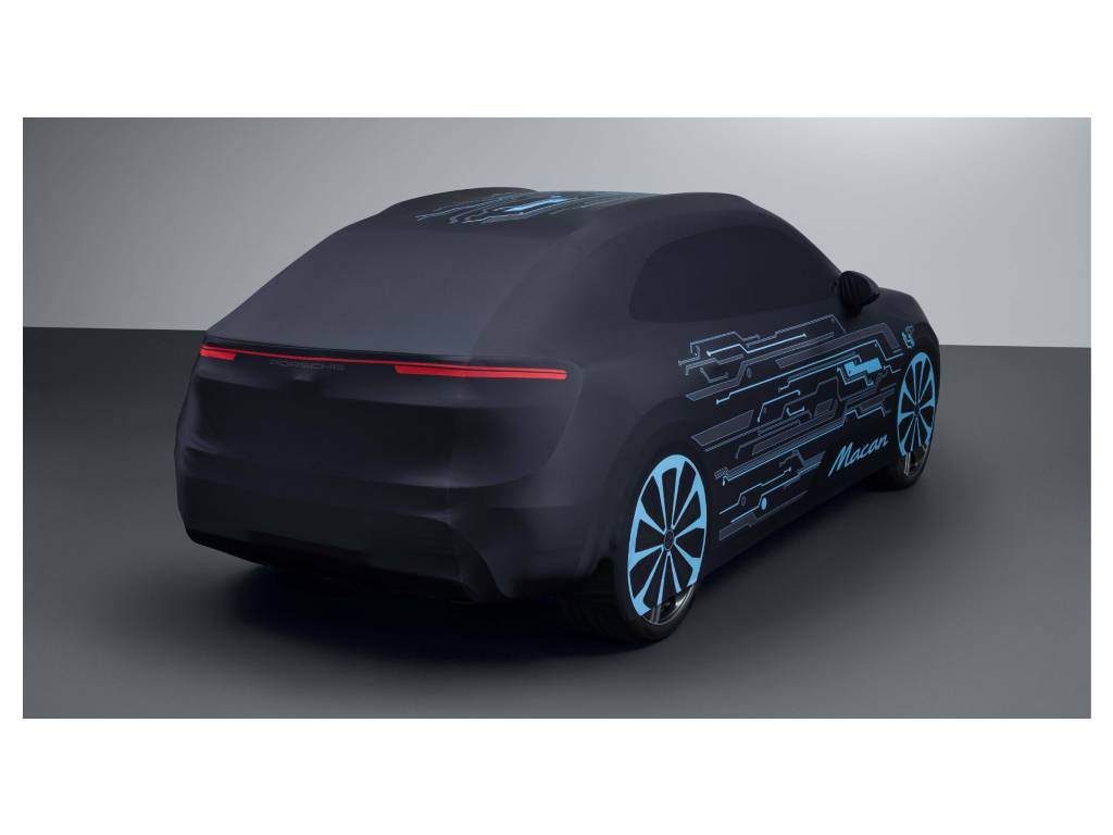 Porsche - Macan (H2) Indoor Car Cover Black Electric Design - Genuine Product