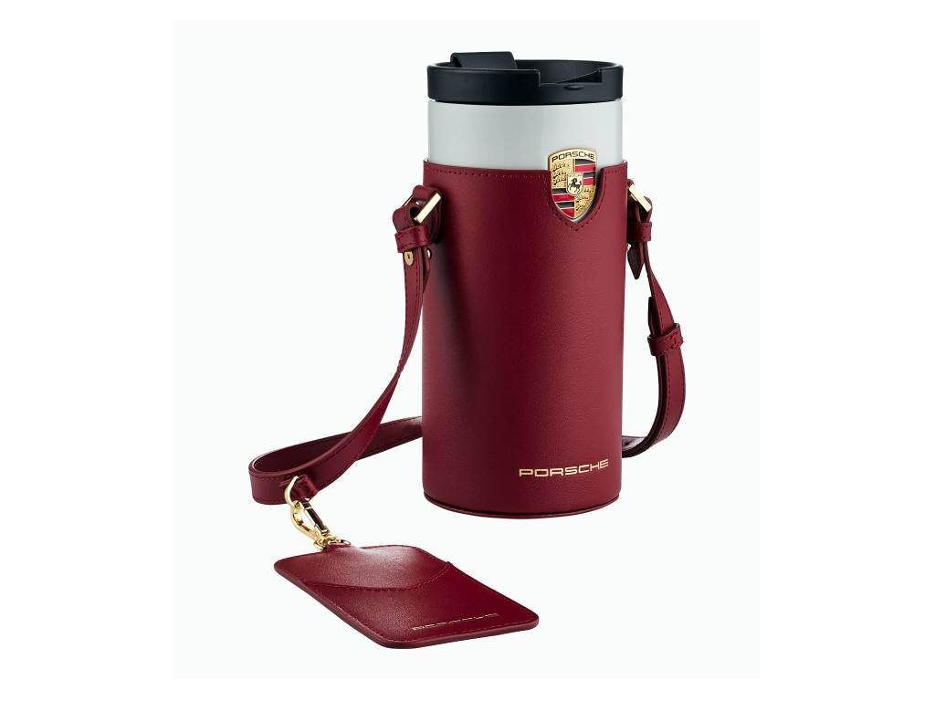Porsche - Drink Holder Shoulder Bag Burgundy - Genuine Product