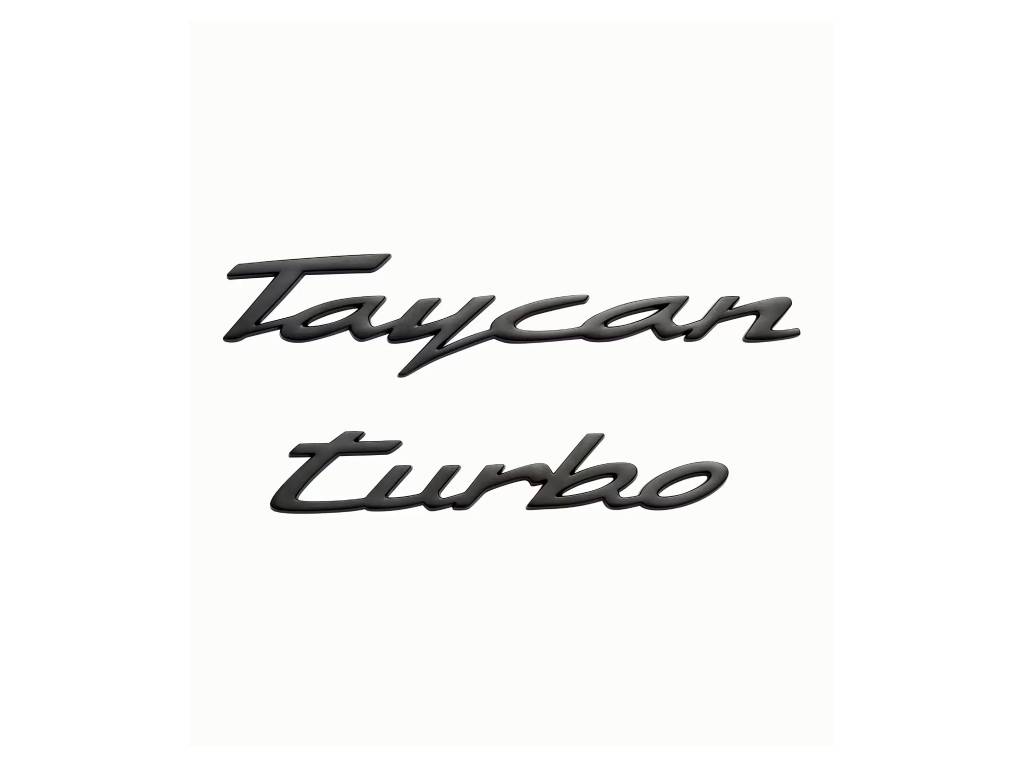 Porsche - Taycan Turbo 2 Piece Magnet Set Black - Genuine Product