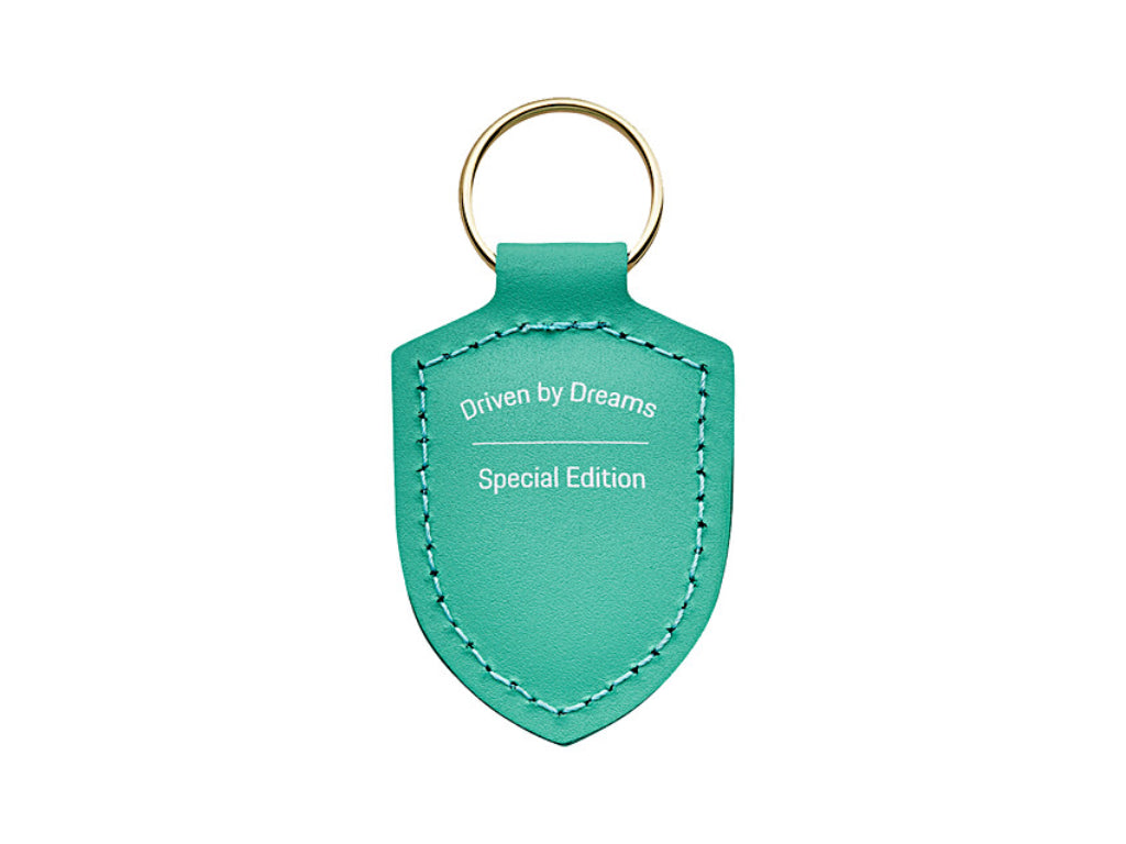 Porsche - Key Tag Crest Mint Green Driven By Dreams - Genuine Product