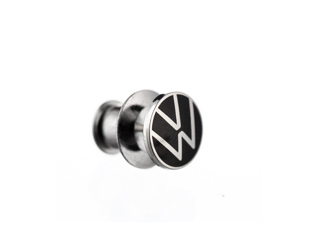 Volkswagen - Pin Silver Black VW Logo - Genuine Product