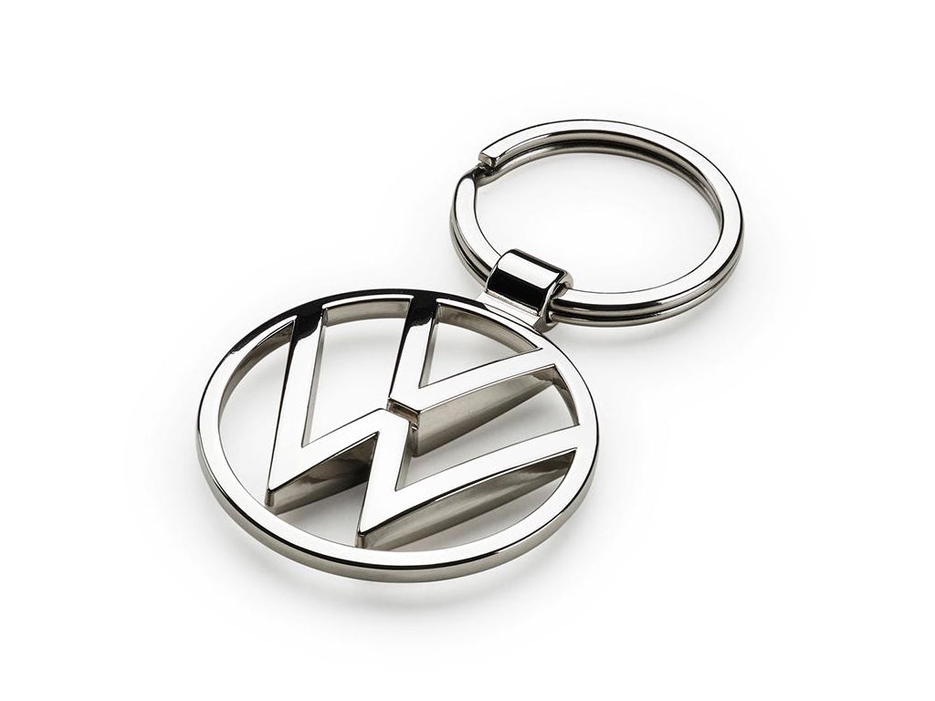 Volkswagen Logo Keyring Silver  -  Genuine Product