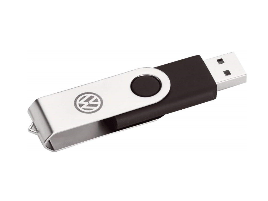 Volkswagen USB-Pen Drive 4 GB in satin black, material plastic and metal.