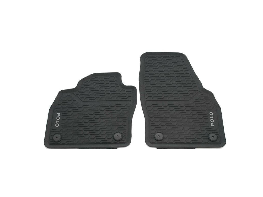 VW Polo Rubber Floor Mats Front - Genuine Product