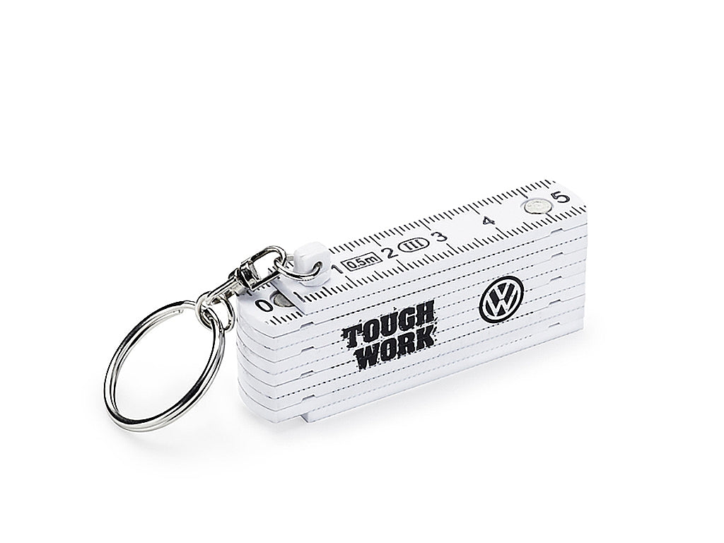 VW Key Tag Mini Folding Ruler  -  Genuine Product