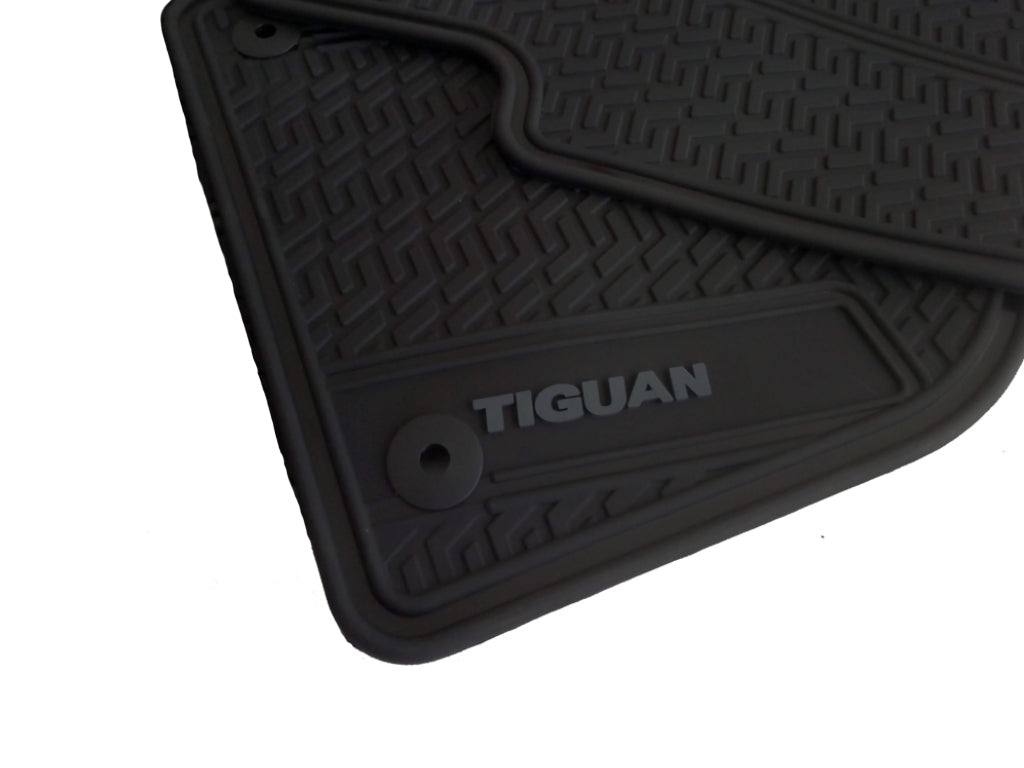 Volkswagen Tiguan Front Rubber Floor Mats  -  Genuine Product