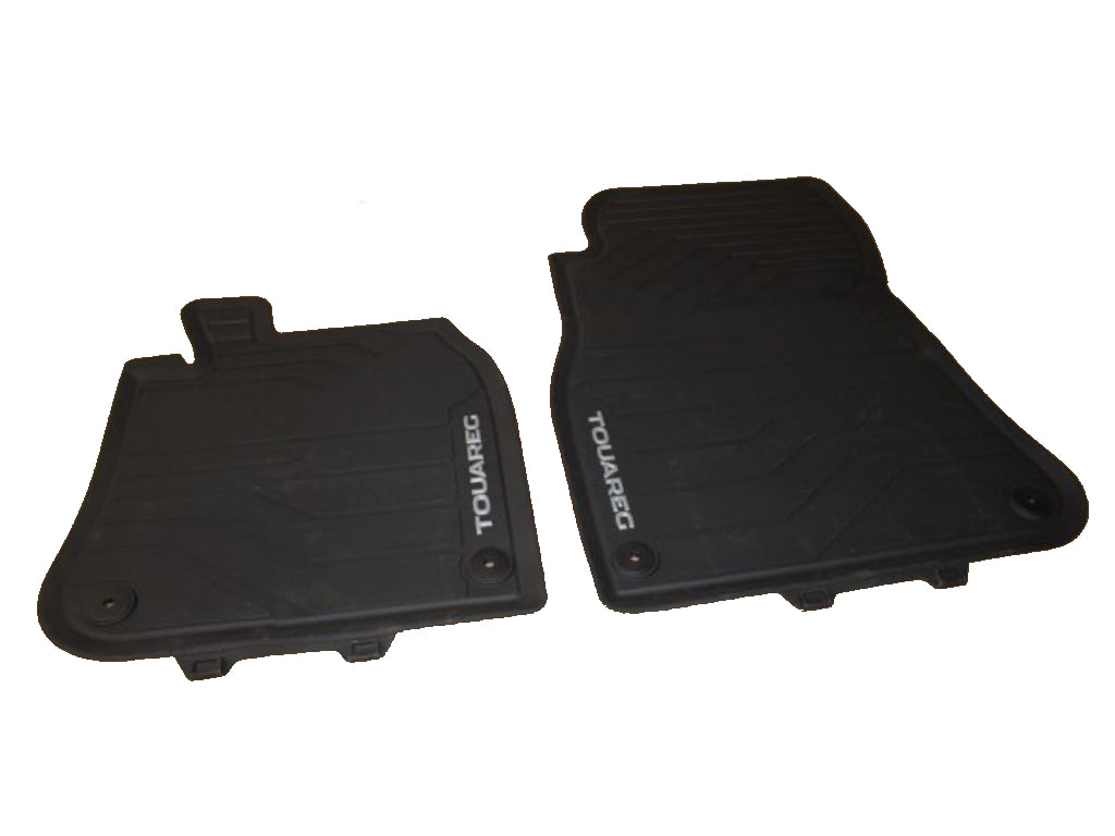 Volkswagen Touareg Front Rubber Floor Mats  -  Genuine Product