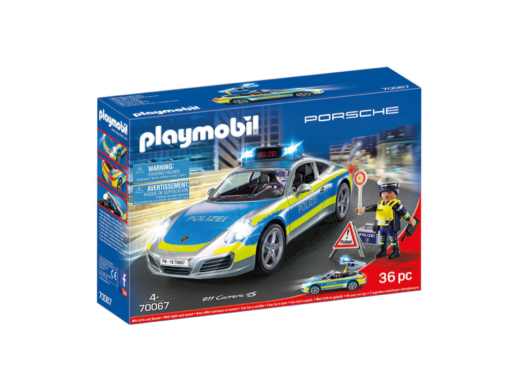 Porsche - Playmobil 911 Carrera 4S Police - Genuine Product
