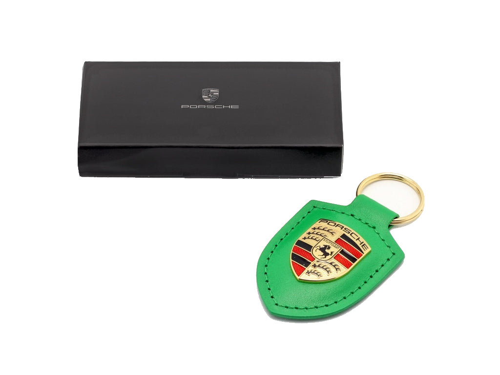 Porsche - Key Tag Crest Python Green - Genuine Product